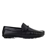 Cabani Hakiki Deri Siyah Erkek Loafer
