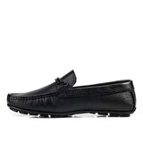 Cabani Hakiki Deri Siyah Erkek Loafer