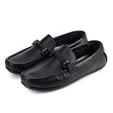 Cabani Hakiki Deri Siyah Erkek Loafer