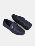 Cabani Hakiki Deri Lacivert Erkek Loafer