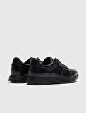 %100 Hakiki Deri Bağcıklı Erkek Sneaker Spor Ayakkabı