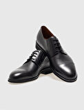 Hakiki Deri Siyah Bağcıklı Erkek Klasik Ayakkabı