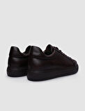 Hakiki Deri Kahverengi Bağcıklı Erkek Sneaker