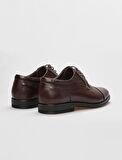 Hakiki Deri Kahverengi Bağcıklı Erkek Günlük Ayakkabı