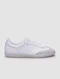 %100 Hakiki Deri Beyaz Bağcıklı Erkek Sneaker