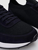 Triko Lacivert Bağcıklı Erkek Sneaker
