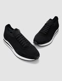 Triko Siyah Bağcıklı Erkek Sneaker