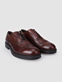 %100 Hakiki Deri Kahverengi Erkek Günlük Ayakkabı