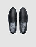 %100 Hakiki Deri Siyah Erkek Loafer