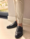 %100 Hakiki Deri Siyah Açma Erkek Klasik Ayakkabı