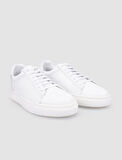 %100 Hakiki Deri Beyaz Bağcıklı Erkek Spor Ayakkabı