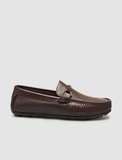 %100 Hakiki Deri Kahverengi Tokalı Erkek Loafer