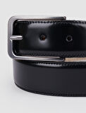 Cabani %100 Hakiki Deri Siyah 3,5 cm Erkek Günlük Kemer