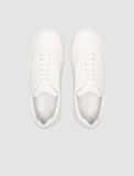 %100 Hakiki Deri Beyaz Erkek Sneaker