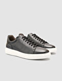 Cabani %100 Hakiki Deri Siyah Erkek Sneaker