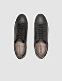 Cabani %100 Hakiki Deri Siyah Erkek Sneaker