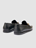 %100 Hakiki Deri Siyah Erkek Loafer