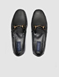 %100 Hakiki Deri Siyah Erkek Loafer