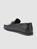 %100 Hakiki Deri Siyah Erkek Loafer