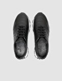Cabani %100 Hakiki Deri Siyah Kadın Sneaker