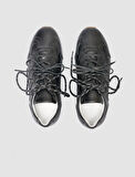 Cabani %100 Hakiki Deri Siyah Kadın Sneaker