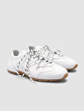 %100 Hakiki Deri Beyaz Kadın Sneaker