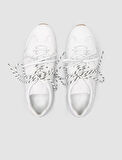 %100 Hakiki Deri Beyaz Kadın Sneaker