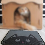 Gatito Gri 40x60 cm Elekli Kedi Kumu Paspası