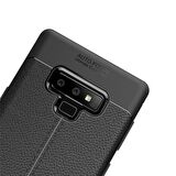 Gpack Samsung Galaxy Note 9 Kılıf Niss Deri Görünüm Silikon3D Cam