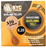 LongMoon 3BYC20 3 Paket Uzun Sap Bağlama Teli Saz Teli 0,20