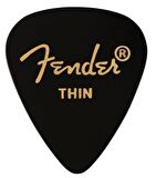 Fender 351 Thin 1 Adet Gitar Penası Siyah Shape Premium Pick
