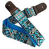 Rj200-C1 Gitar Askısı Deluxe Guitar Strap Deri Başlıklı 2 Katlı