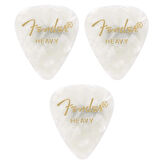 Fender Gitar Penası 3 Adet Premium Celluloid Heavy White Moto