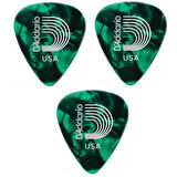 Daddario 1cgp6-3 Yeşil Pena 3 Adet Heavy Gitar Penası