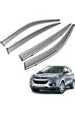 Hyundai İX.35 Mügen Cam Rüzgarlığı Kromlu Rüzgarlık ( Paslanmaz Kromlu ) 2010-2015 Arası FÜME RENK