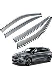 Fiat Egea Mügen Cam Rüzgarlığı Kromlu Rüzgarlık ( Paslanmaz Kromlu ) HB 2016 Sonrası FÜME RENK