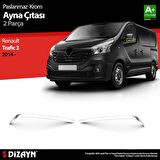S-Dizayn Renault Trafic Krom Ayna Çıtası 2 Prç. 2014 Üzeri