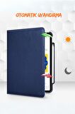 Qpen  iPad 5 Air 9.7 inç Uyumlu 360° Tablet Deri Kılıf