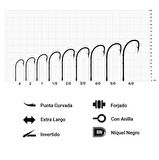 Mustad 92647NP-BN Olta İğnesi Black Nickel-NO:3/0