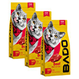 Bado Kedi Maması Etli Yetişkin Kuru 500 gr x 3 Adet