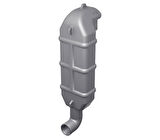 Goose neck LT60. 60 mm 2 3/8"