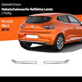 S-Dizayn Renault Clio 5 Krom Reflektör Çıtası 2 Prç. 2019 ve Üzeri