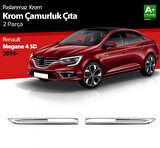 S-Dizayn Renault Megane 4 Krom Çamurluk Sinyal Çıtası 2 Prç. 2016-2020