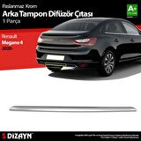 S-Dizayn Renault Megane 4 Krom Arka Tampon Difüzör Çıtası 2020 Üzeri