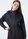 Helly Hansen Hh W Loke Jacket Fermuarlı Normal Kalıp Siyah Kadın Yağmurluk