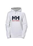 Helly Hansen Hh W Hh Logo Hoodie Kapüşonlu Normal Kalıp Beyaz Kadın Sweatshirt