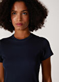 Helly Hansen Bisiklet Yaka Lacivert Kadın T-Shirt HHA.48373_W HH TECH T-SHIRT