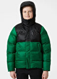 Helly Hansen Yeşil Erkek Çocuk Kapüşonlu   Kayak Montu HHA.41755-HHA.486  JR VISION PUFFY