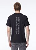 Helly Hansen Siyah Erkek Bisiklet Yaka Baskılı T-Shirt HHA.53936_CORE GRAPHIC
