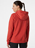 Helly Hansen Kırmızı Kadın Kapüşonlu Sweatshirt HHA.33978_HELLY HANSEN  W LOGO HOOD